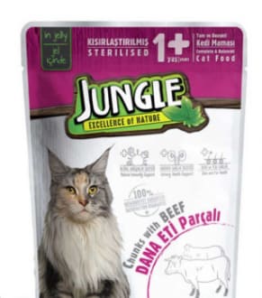 Jungle 100 Gr Pouch Dana Etli̇ Yeti̇şki̇n Kedi̇