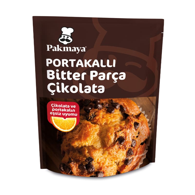 Pakmaya Portakalli Bi̇tter Parça Çi̇kolata